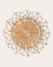 Juliska Provence Rattan Whitewash Placemat 0